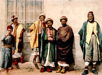 Christliche Bauern aus der Region Bethlehem, ca. 1880-1900